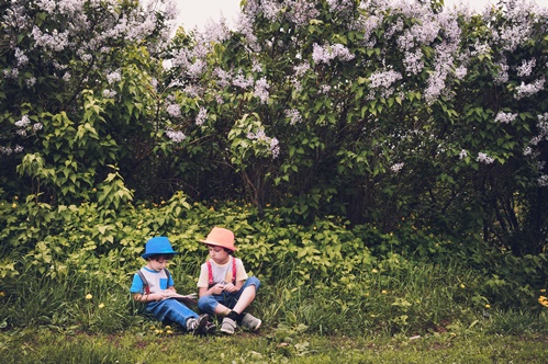 children outside